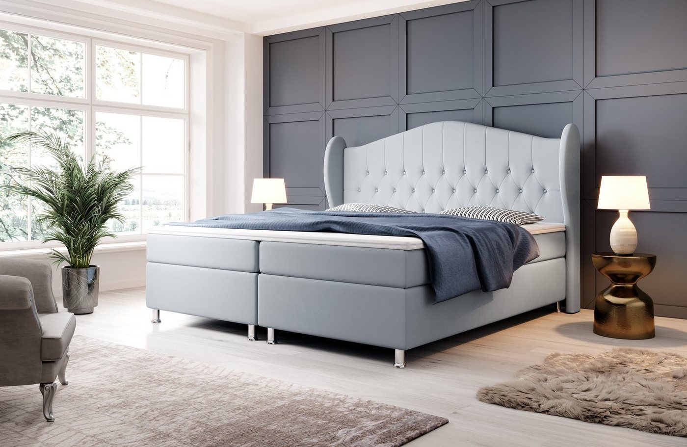 Baidani Boxspringbett Angel, mit Stauraum von Baidani