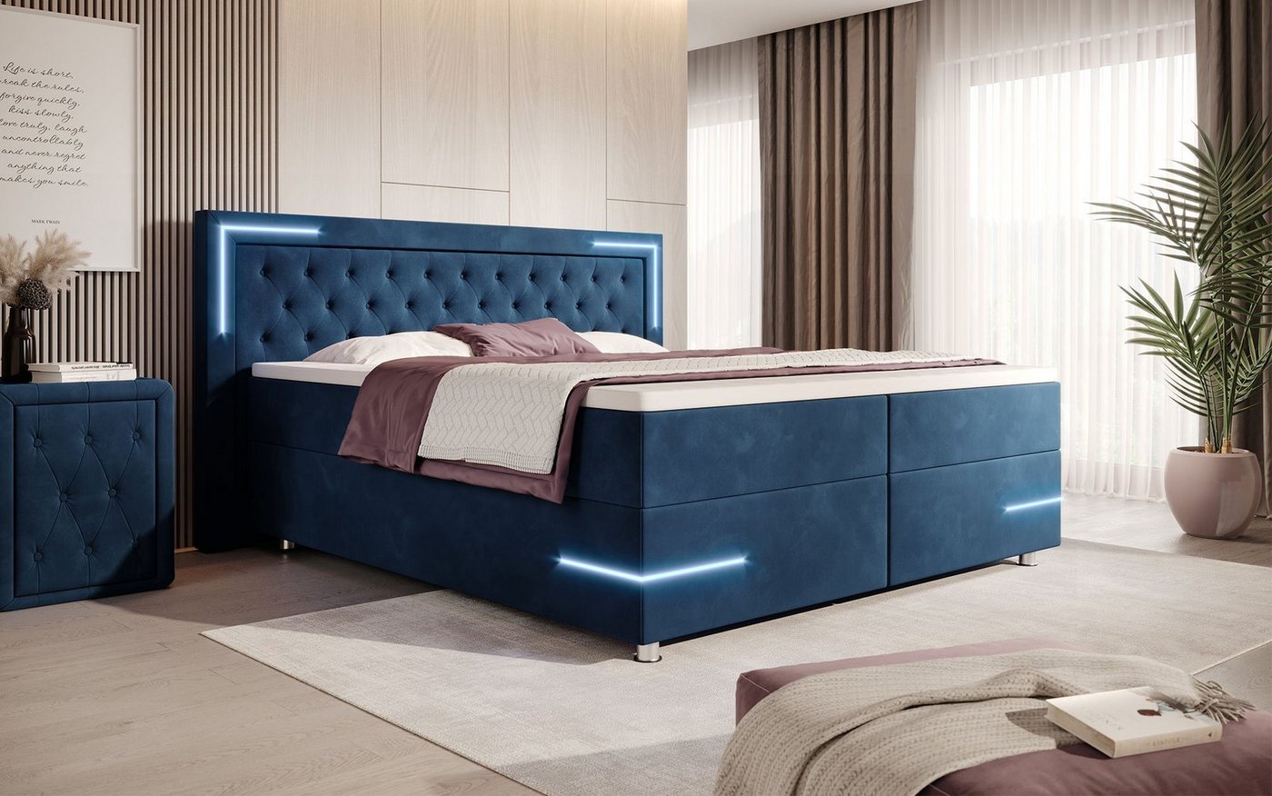 Baidani Boxspringbett Boxspringbett Carlotta Baidani Boxspringbett Boxspringbett Carlotta von Baidani