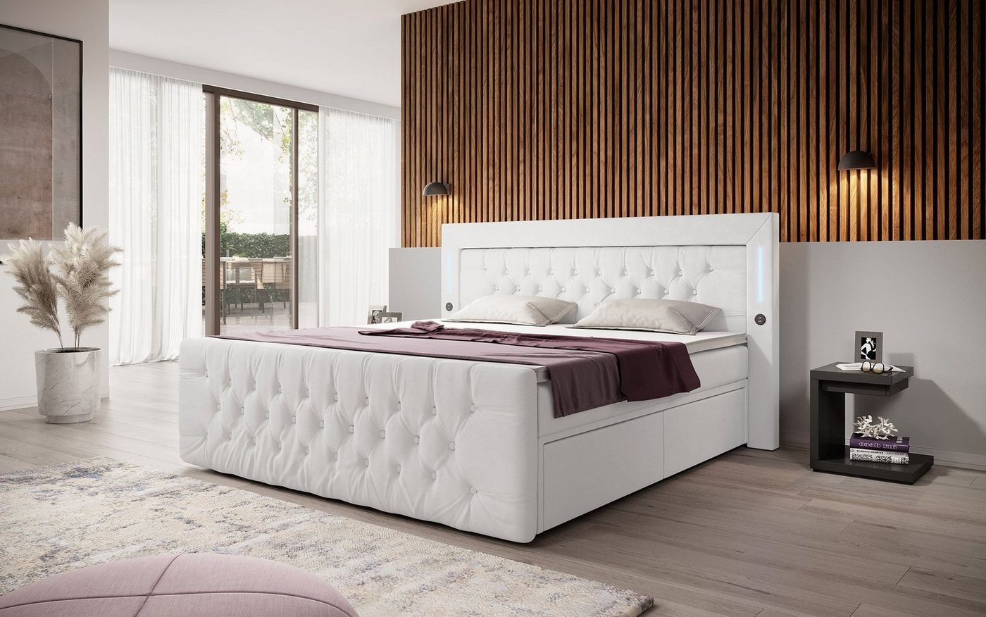 Baidani Boxspringbett Boxspringbett Charme von Baidani