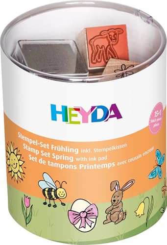 HEYDA Motivstempel-Set "Fr¸hling", Klarsicht-Runddose VE = 1 HEYDA Motivstempel-Set "Fr¸hling", Klarsicht-Runddose VE = 1 von Heyda