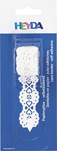 Baier & Schneider Siegelband Papierspitze Barock, Bandgröße (L x B): 2 m x 14 mm, weiß von Baier & Schneider