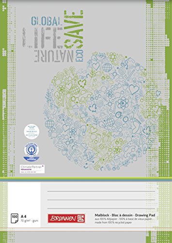 Baier & Schneider Zeichenblock Malblock Umweltschutz, 210 mm x 297 mm x A4, 70 g/qm Baier & Schneider Zeichenblock Malblock Umweltschutz, 210 mm x 297 mm x A4, 70 g/qm von Baier & Schneider