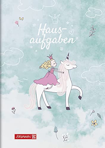 Brunnen Aufgabenheftn A5, Unicorn Princess, Hausaufgabenheft, 48 Seiten von Baier & Schneider