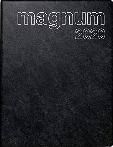 Baier & Schneider rido/idé 702704290 Buchkalender magnum (2 Seiten = 1 Woche, 183 x 240 mm, Schaumfolien-Einband Catana, Kalendarium 2020) schwarz von rido/idé