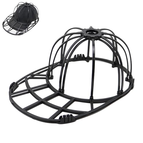 Basecap Waschgestell,Cap Washer Abnehmbarer Rahmen Tragbarkeit,Erwachsene Cap Waschmaschinen Form,für Cap Reiniger,Hut-Former-Styling(Schwarz) von Baieye