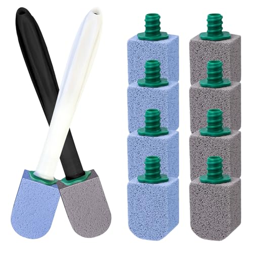 Bimsstein Toilette 10 Stück,Cleaning Block Wc mit Griff,Effektive Bimsstein Toilettenreiniger,Hartnäckiger Kalk im WC Entfernen Und Urinstein,für die Reinigung von Badezimmer,Küche Spüle (Blaugrau) von Baieye