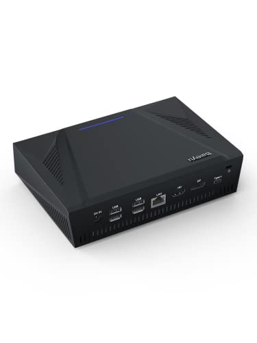 Baieyu Core i7-10870H Prozessor (bis zu 5.00 GHz) Mini PC, 8GB DDR4 256GB NVME SSD 1TB HDD Windows 11 Pro Tiny PC, Unterstützung 4K Triple Display und RJ45 Gigabit, Dual Wi-Fi 2.4G+5G für Home Office von Baieyu