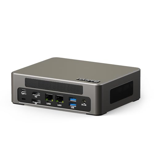 Baieyu Micro Computer 13. Gen i7-1360P(12C/16T, bis zu 5.00GHz), 8GB DDR5 256GB PCIE 4.0 SSD+1TB HDD, Mini Computer Unterstützung 4K Triple Display/DP/HDMI/2.5G LAN/USB 3.2/WiFi 6/BT5.2/Office/Home von Baieyu