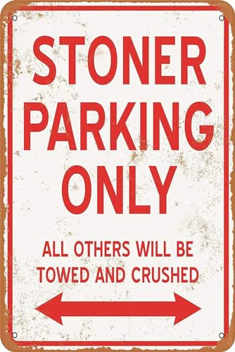 Metall-Blechschild "Parking Only" für Bars, Restaurants, Cafés, Pubs, Garage, Parkplatz, Wanddekoration, 20,3 x 30,5 cm von Bailiers