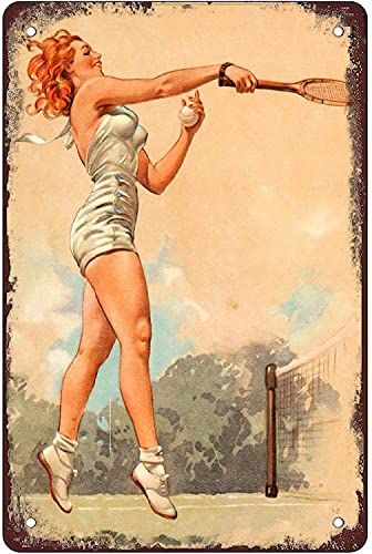 Pin Up Metall-Blechschild für Männer und Frauen, Wanddekoration für Bars, Restaurants, Cafés, Pubs, 30,5 x 20,3 cm von Bailiers