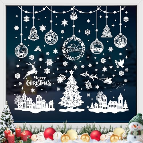 244 Stk Fenstersticker Weihnachten Selbstklebend, Wiederverwendbar Weihnachtsdeko Fenster, Weihnachtsfenster Bilder Kinder Weihnachts Fensterdeko PVC Fensteraufkleber für Weihnachtsdeko 244 Stk Fenstersticker Weihnachten Selbstklebend, Wiederverwendbar Weihnachtsdeko Fenster, Weihnachtsfenster Bilder Kinder Weihnachts Fensterdeko PVC Fensteraufkleber für Weihnachtsdeko von Bailtouk