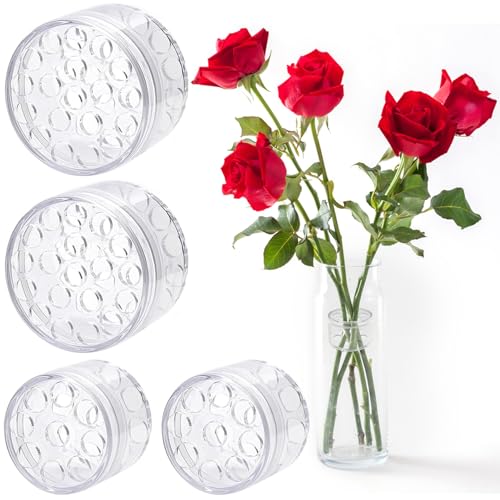 4 Stück Ikebana Twister, Transparenter Hanataba Blumenhalter, Spiral Ikebana Stielhalter Blumenarrangement Halt Lkebana Twister für Vasen, Blumen, DIY Blumenstrauß Stielhalter (2 Größen) von Bailtouk