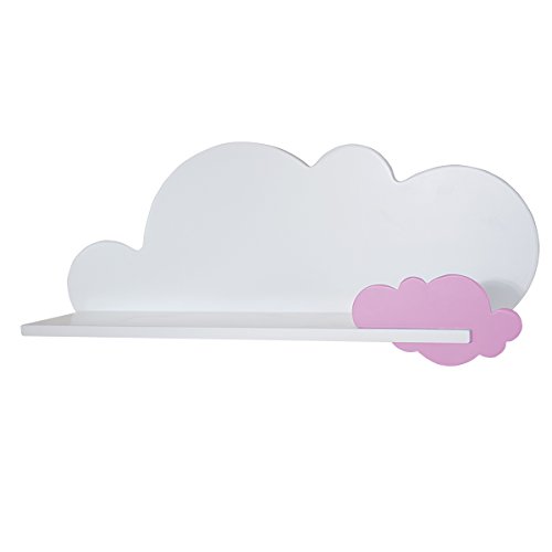 Bainba Kinderregal Wolke, Holz, Rosa, Nube von Bainba