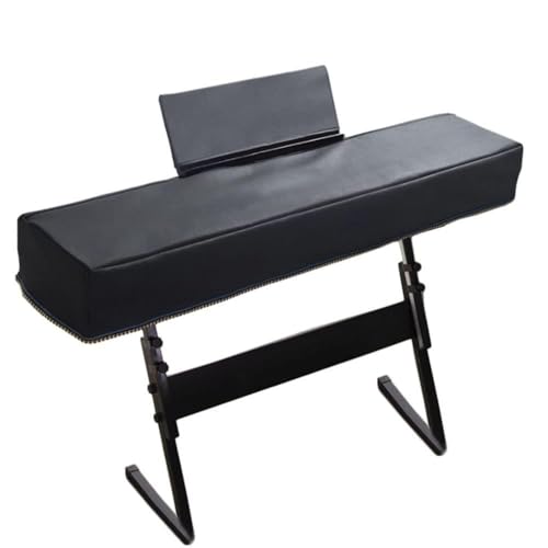 Extra Dicke Baumwolle Staubschutz mit Notenständerabdeckung und Hocker Staubschutzhülle 3er Set, Länge 148cm Breite 47cm, Nettogewicht 2lbs, Black von Baitang