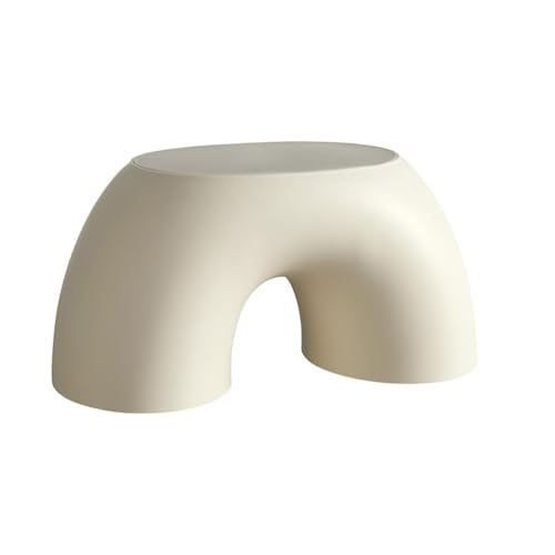 Ringförmig Toilettenhocker Erwachsene Tragbar rutschfest Langlebig Kackhocker Für Das Badezimmer Klohocker Wohnbereich Couchtisch Fußhocker(Weiß) von Baitang