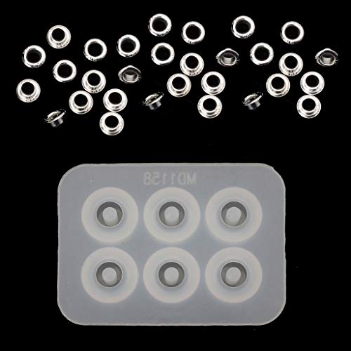 Baiyao Epoxidharz-Form, 1 Packung S925 Perlenkappen-Silikonform-Set zum Hinzufügen von Armbändern, Perlen, Schmuck, DIY von Baiyao