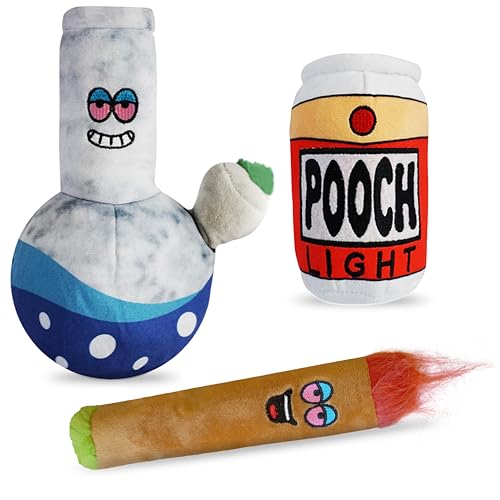 Baja Ponchos Friendly Vibes Hundespielzeug, Plüsch-Kauspielzeug, lustiges Quietschspielzeug, 3 Stück Baja Ponchos Friendly Vibes Hundespielzeug, Plüsch-Kauspielzeug, lustiges Quietschspielzeug, 3 Stück von Baja Ponchos