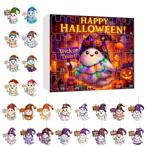 Bajbumgn Countdown Kalender - Weihnachts Countdown Kalender 24 Tage Geist Adventskalender,Acryl 2D Festliche Ornament Deko für Haus Wand Party Fest Aktivitäten Versammlung Zuhause Anzeige von Bajbumgn