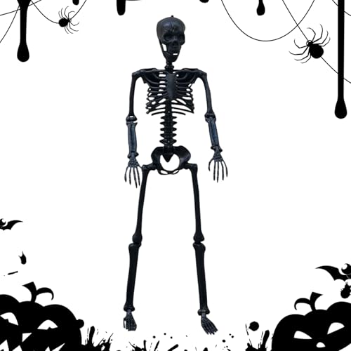 Bajbumgn Halloween Skelett Dekoration - Lebensgroßes Skelett Modell Mit Beweglichen Gelenken - Unheimliche Szenen Party Deko Für Terrasse Balkon Garten Rasen Bajbumgn Halloween Skelett Dekoration - Lebensgroßes Skelett Modell Mit Beweglichen Gelenken - Unheimliche Szenen Party Deko Für Terrasse Balkon Garten Rasen von Bajbumgn