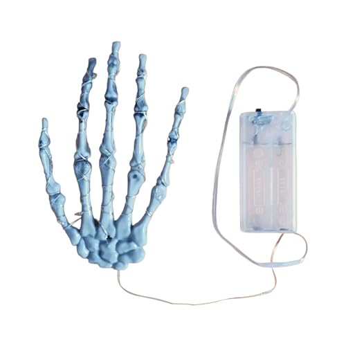 Bajbumgn Leuchtende Skeletthände Halloween,Hand Schädel Modell | LED Beleuchtete Grusel Deko Für Halloween Garten Wohnung Wand Zuhause Friedhofszene Bajbumgn Leuchtende Skeletthände Halloween,Hand Schädel Modell | LED Beleuchtete Grusel Deko Für Halloween Garten Wohnung Wand Zuhause Friedhofszene von Bajbumgn