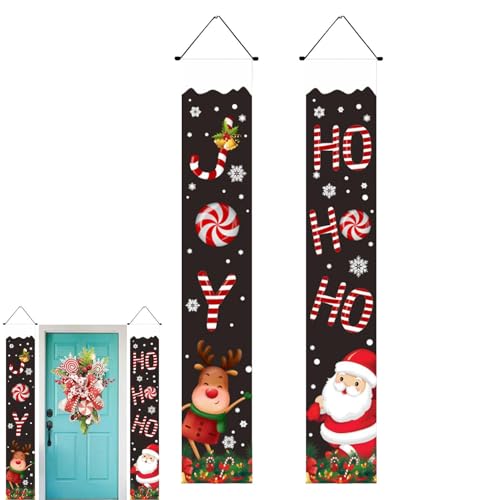 Bajbumgn Weihnachtliche Eingangsdekoration - Christmas Porch Decoration,Cartoon Buchstaben Design Deko Für Restaurant Café Eingang Gartenzaun Balkon von Bajbumgn