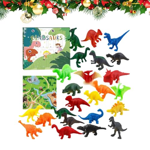 Bajbumgn saur Countdown - 24 Tage Kalender Mit Ornamenten,Weihnachtliche Tierfiguren Dekoration Für Kinder Und Jugendliche Für Zuhause Schule Und Familienabende von Bajbumgn