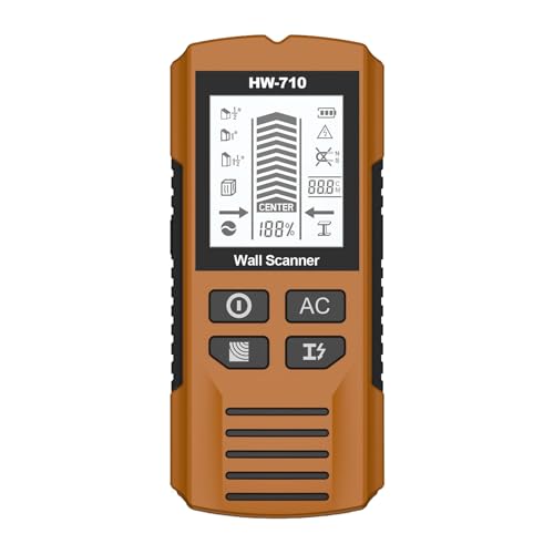 Multifunctional Handheld Metal & Wall Detector, Portable Wire Pipe Powers Scanner, HD LCD Display and Audio Alarm, High Sensitivity Sensor, Stud Finder Tool for Detecting Metal, Cables, Wood von Bajbumgn
