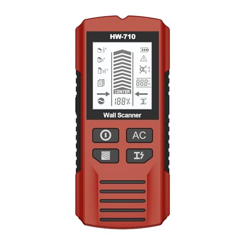 Multifunctional Handheld Metal & Wall Detector, Portable Wire Pipe Powers Scanner, HD LCD Display and Audio Alarm, High Sensitivity Sensor, Stud Finder Tool for Detecting Metal, Cables, Wood von Bajbumgn