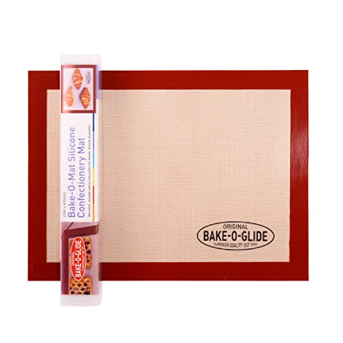 Bake-o-Glide 400 x 300 mm Original Bake-o-mat Antihaft Backmatte für Gebäck/Teig und Fondant von Bake-O-Glide