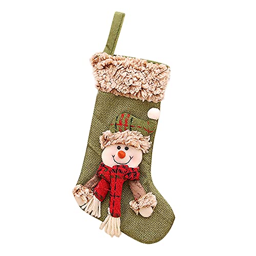 Bakemoro Weihnachtsstrumpf Socke Geschenktüte Weihnachtsbaum hängende Dekoration Tasche B von Bakemoro