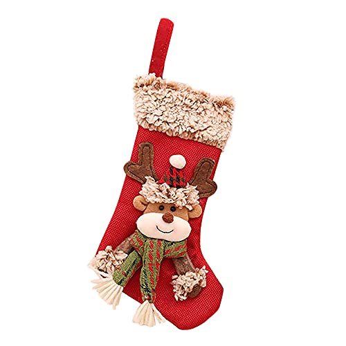 Bakemoro Weihnachtsstrumpf Socke Geschenktüte Weihnachtsbaum hängende Dekoration Tasche C von Bakemoro
