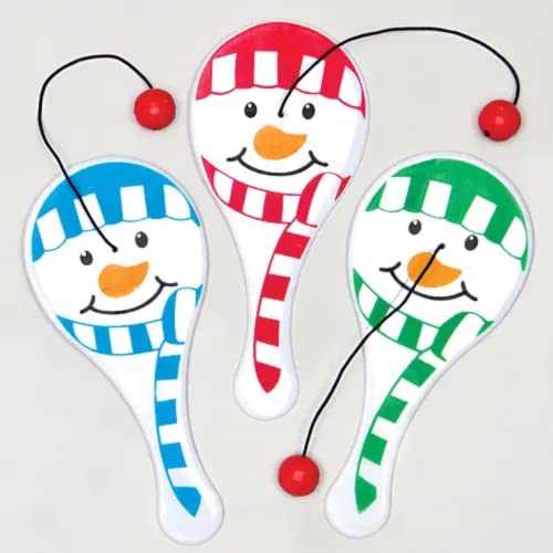 Baker Ross AF827 Mini Schneemann Biff Fledermäuse Vorteilspack — Weihnachten Neuheit Spielzeug für Kinder, perfekte Party, Beute oder Preis Tütenfüller (6 Stück), Sortiert von Baker Ross