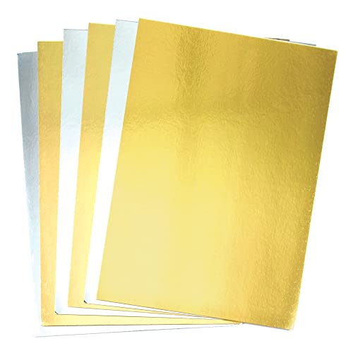 Baker Ross Metallic-A4-Pappe in Gold und Silber (20 Stück) von Baker Ross