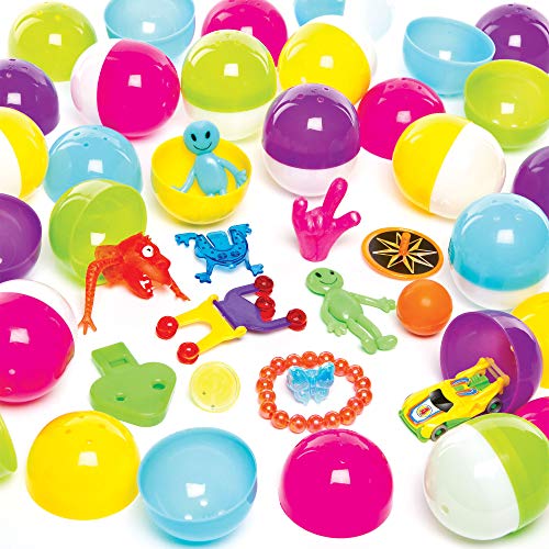 Baker Ross Plastikeier mit Spielzeugen zu Ostern und als Geschenke für Kinder zum Basteln - 25 Stück von Baker Ross