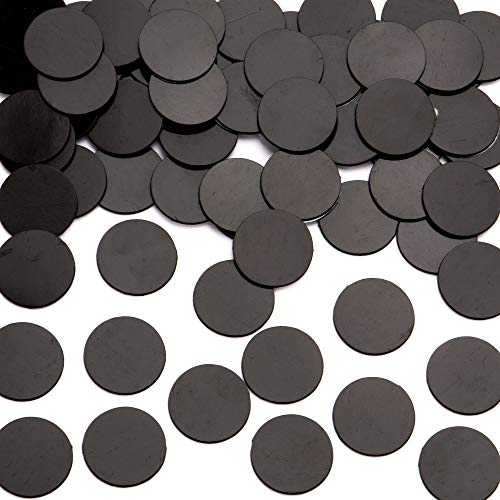 Baker Ross Selbstklebende Magnetscheiben, schwarze Bastel-Magnete um Dekorieren, 100 Stück von Baker Ross