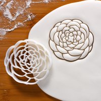Ausstechform Ausstechformen | Südkorea Japan Tee Tsubaki Blumen Natur Blütenblätter Blumenblätter 茶花 Koffergelassen| Einzigartiges Unikat von Bakerlogy