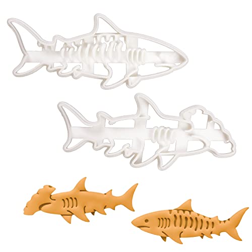 2er Set Hai Ausstechformen (Formen: Hammerhai und Tigerhai), 2 Teil von bakerlogy