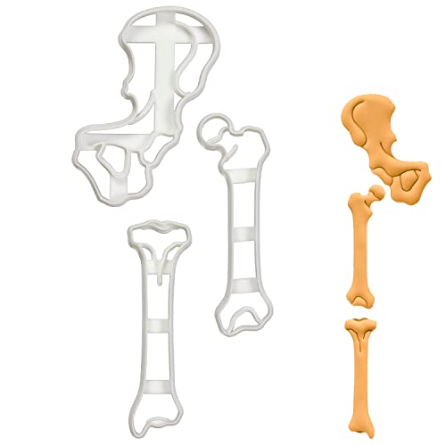 3er Set Ausstechformen (Formen: Hüft-, Oberschenkel- & Schienbeinknochen), 3 Teile, Bakerlogy von bakerlogy