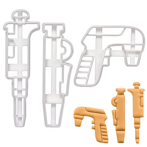 3er Set Pipetten Ausstechformen (Formen: Mikropipette, Elektronische Pipette und Pipettenpumpe), 3 Teile, Bakerlogy von bakerlogy