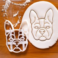 Boston Terrier Cookie Cutter | Gesicht Hunde Leckerli Backform Boston Terrier Cookie Cutter | Gesicht Hunde Leckerli Backform von Bakerlogy