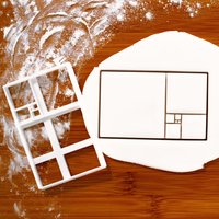 Fibonacci Fliesen-Ausstecher Goldener Schnitt Mathe-Design Für Lehrer & Mint-Schüler von Bakerlogy