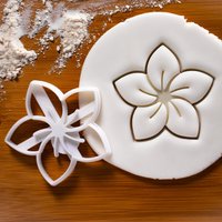 Frangipani Blume Ausstechform Plumeria Blüte von Bakerlogy
