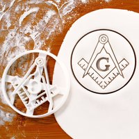Freimaurer Winkel Und Zirkel Ausstechform Symbol Für Die Back - Backzeremonie von Bakerlogy