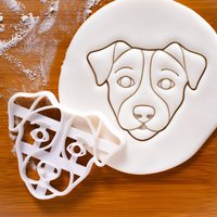 Jack Russel Terrier Cookie Cutter | Gesicht Hunde Leckerli Backform von Bakerlogy