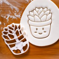 Kawaii Sukkulenten Ausstechform Blumentopf Design Für Garten & Party Backen Kawaii Sukkulenten Ausstechform Blumentopf Design Für Garten & Party Backen von Bakerlogy