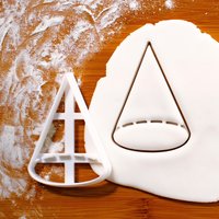 Kegel-Plätzchen-Ausstecher Geometrie-Form-Design Für Mathe-Lehrer & Mint-Schüler von Bakerlogy