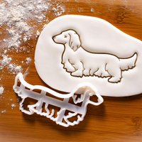 Langhaar Dackel-Ausstechform | Ganzkörper Hunde-Leckerli-Backform Langhaar Dackel-Ausstechform | Ganzkörper Hunde-Leckerli-Backform von Bakerlogy