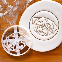 Mops-Ausstechform | Gesicht Hunde-Leckerli-Backform Mops-Ausstechform | Gesicht Hunde-Leckerli-Backform von Bakerlogy