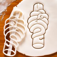 Schlangen Ausstechform - Dschungel Python Auf Baum Form Für Safari & Wildtier Themenparties von Bakerlogy