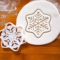 Schneeflocke Cookie Cutter Winter Design Für Die Weihnachtsbäckerei von Bakerlogy